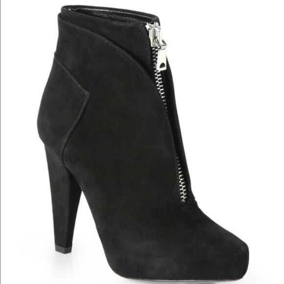 Proenza Schouler Suede Zip-Up Ankle Booties Sz 5.5 - Picture 1 of 8